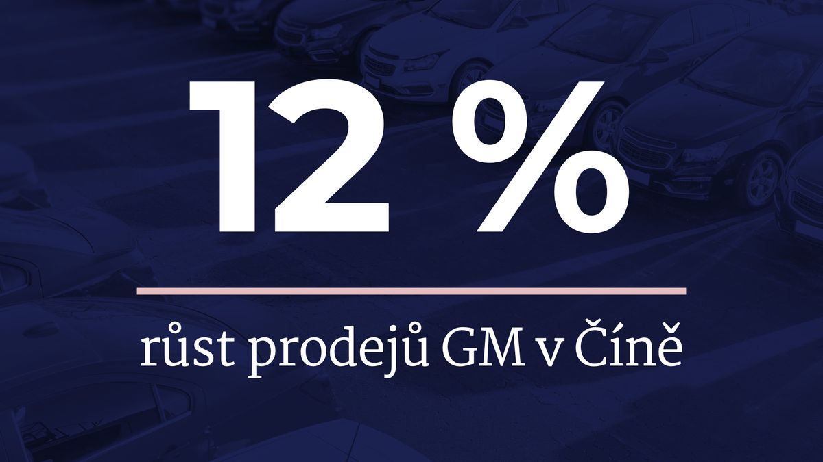 Americká automobilka GM poprvé za dva roky zvýšila čtvrtletní prodej v Číně